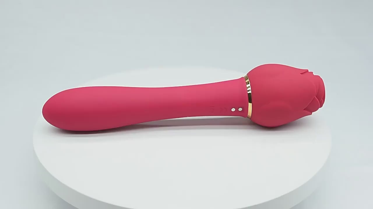 Rose-shaped vibrator for women, sucking masturbation device, adult erotic sex toy