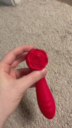 Rose-shaped vibrating dildo for G-spot stimulation and orgasm, rose sex toy, adult product, female masturbator